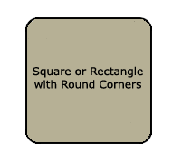 Square or Rectangle with Round Corners